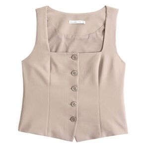 Abercrombie & Fitch Beige Vest